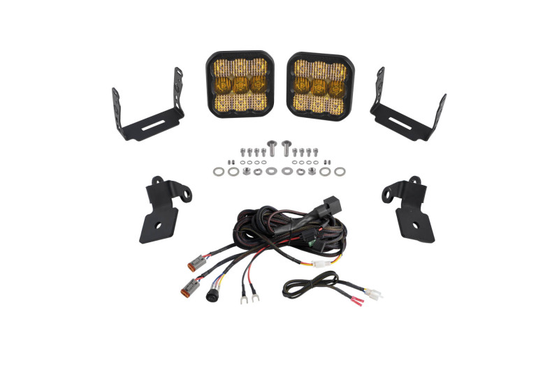 Polaris RZR Pro LED Light Pods - A-Pillar - Diode Dynamics - SS5 Sport - Combo - Yellow - `20-`23 Polaris RZR Pro LED Light Pods - A-Pillar - Diode Dynamics - SS5 Sport - Combo - Yellow - `20-`23